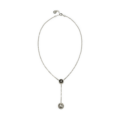 COLLANA CHICCHE DI VITAE A CASCATA SINGOLA-ARGENTO