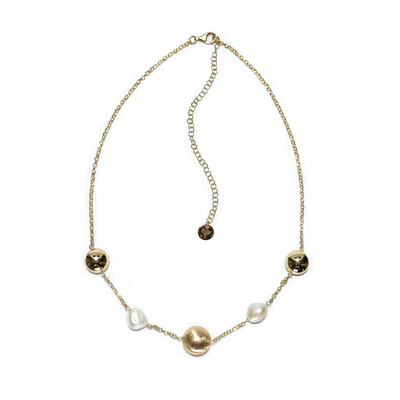 COLLANA CHICCHE DI VITAE CON PERLE-ORO